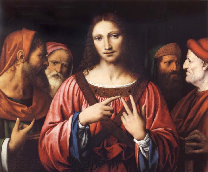 LUINI, Bernardino Christ among the Doctors